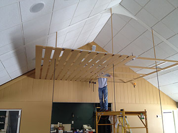 Building the metal soffit Building the metal soffit